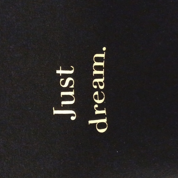 4/$60 Black Long Sleeve Tee with "Just dream." Text - Size XL - Picture 2 of 6